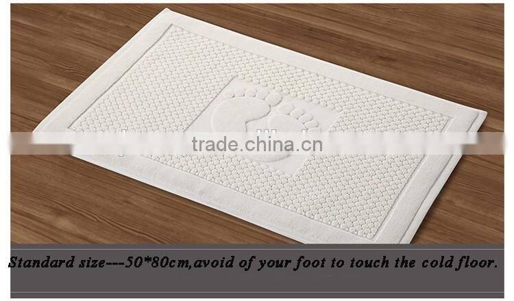 Luxury hotel water absorbent bath mat set