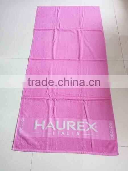 100%cotton terry bath towels with custom color plain dyed