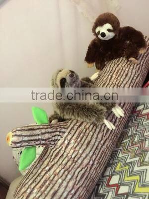 creative realistic wooden sofa seat cushion annual ring stump decorative pillow