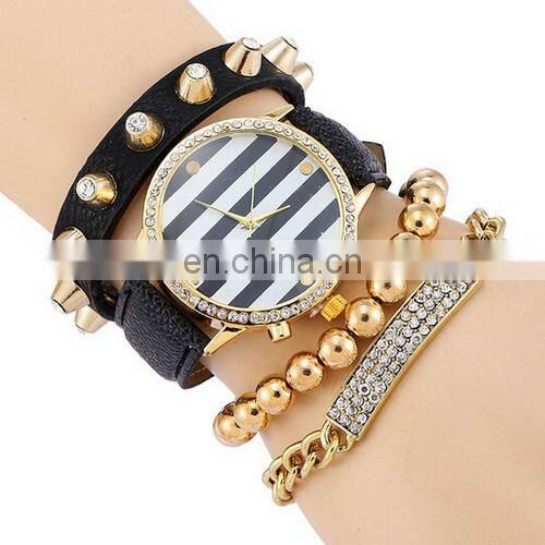 New Arrival Fashion Beautiful Fancy Ladies Gold Bracelet Watch