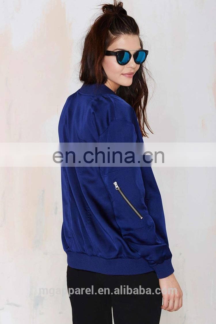 latest fashion woman jacket custom bomber jacket for women wholesale