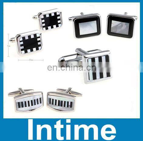 fashion mother of pearl cufflink men's jewelry cuff