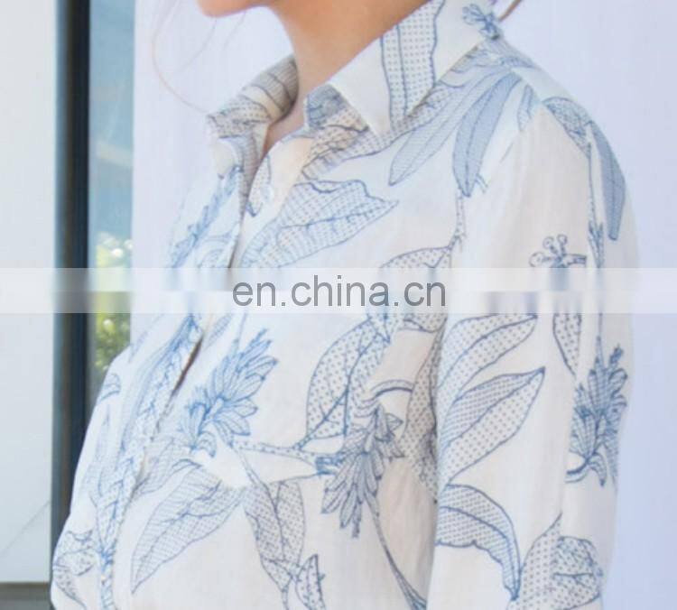 High-End Handmade Female Collar T-Shirt