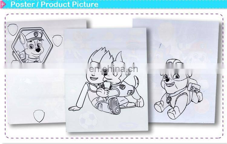 Creative designed aqua art water paint sprial booklet for kids