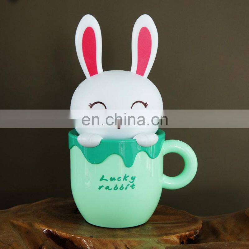 Hot sale USB rechargeable Cup Cartoon Table Lamp usb charger table lamp funky table lamps