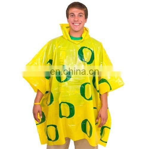 TRANSPARENT ONE TIME USE OVERPRINTING PONCHO