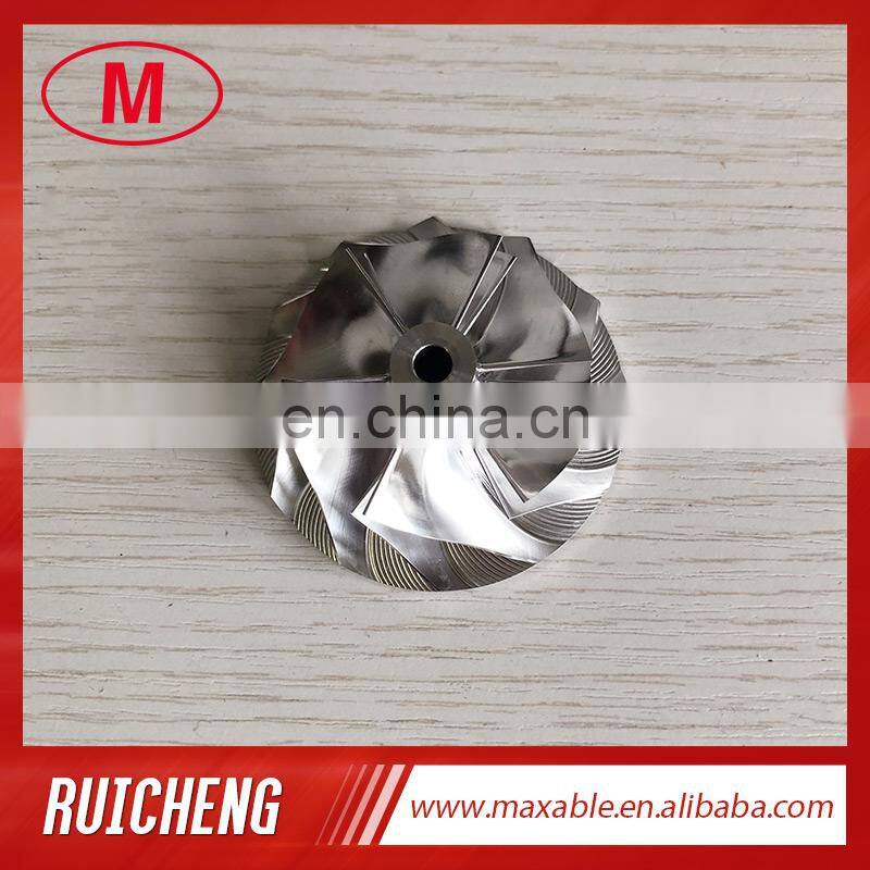 CT12 6+6 blades 43.08/58.03mm 17291-67010 turbocharger milling/aluminum 2618 /billet compressor wheel for 17201-67010