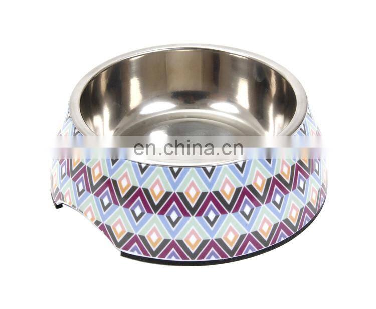 Wholesale Custom Stainless Steel Plastic Melamine Small Dog Bowl For Pets