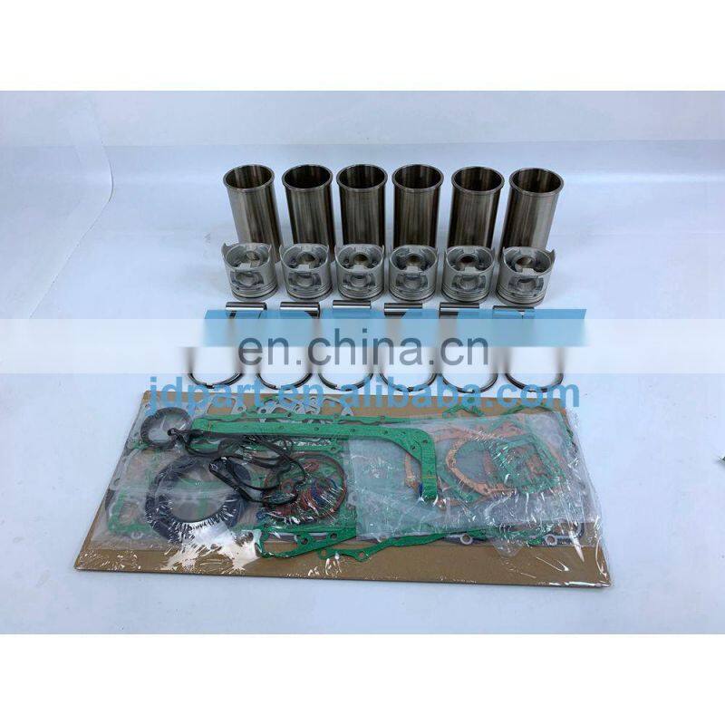 6DB10 Cylinder Liner Kit With Full Gasket Set Piston Rings Liner For Mitsubishi