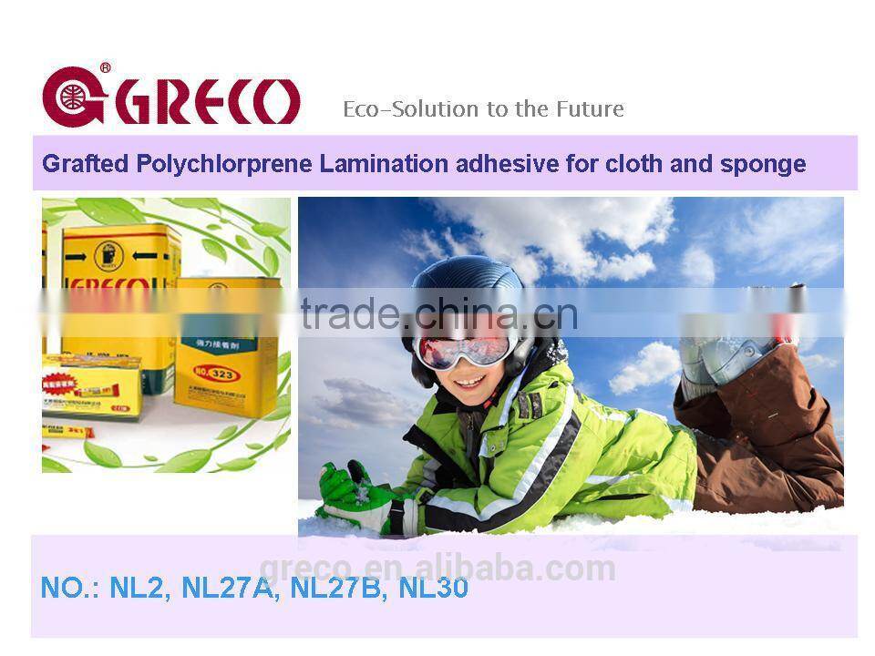 Grafted Polychlorprene Lamination adhesive for cloth and sponge