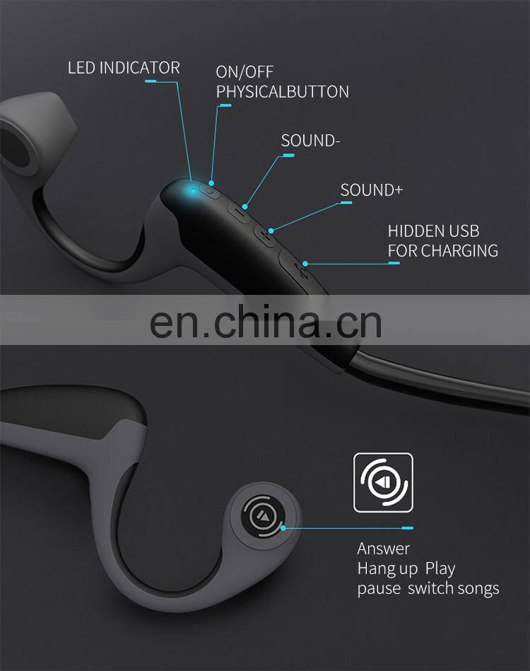 Golden Sky Wireless Sports Bluetooth Earphone Bone Conduction Speakers Running Headphone Motorcycle Headset Factory Wholesale