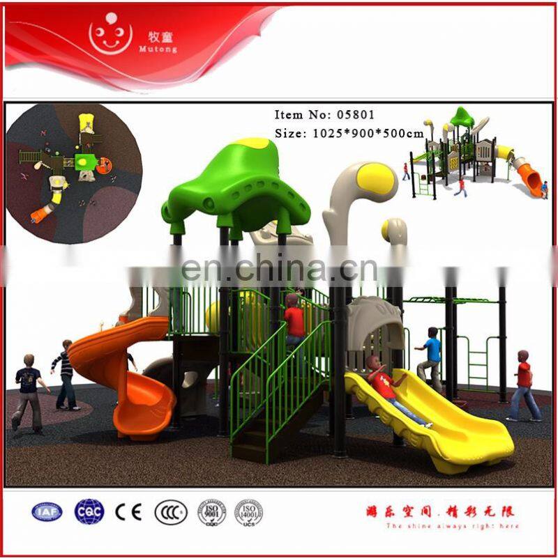 Amusement Park Equipment Kids Play Area Used Outdoor Playground Plastic Slide for Sale