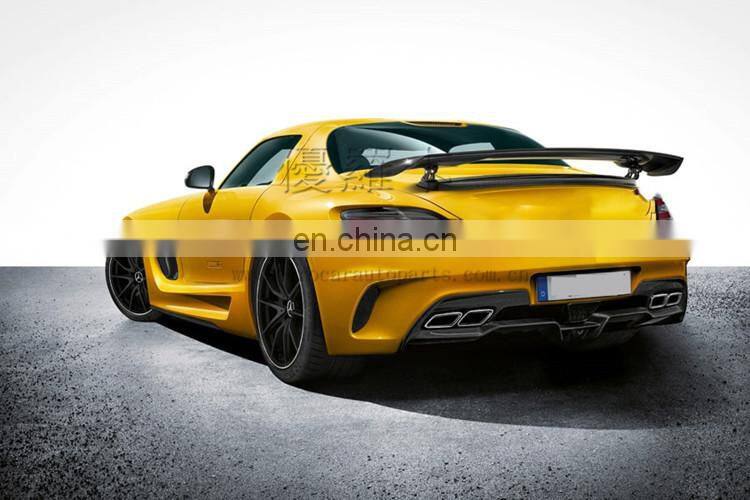 Body kit for SLS W197 with front bumper hood cover bonnet fender ducts rear bumper muffler tips for w197 2016 2017