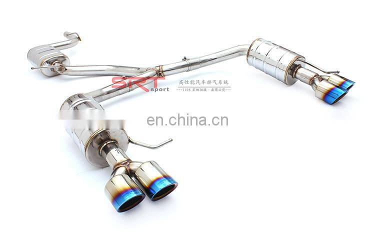 4 exhaust tips for Volkswagen VW Magotan pipe catback with quad double tip