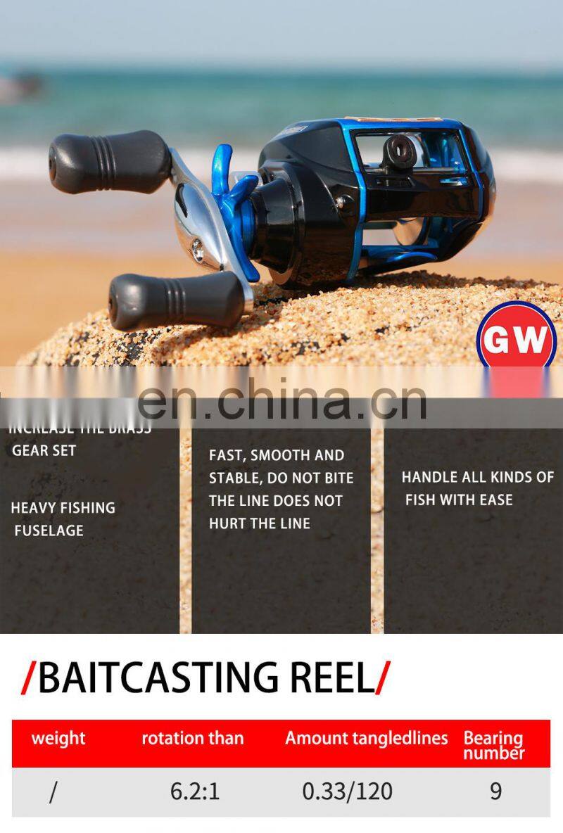 Guangwei custom fishing rod 2.1m 2.4m carbon fiber salt water fishing rod reel kit