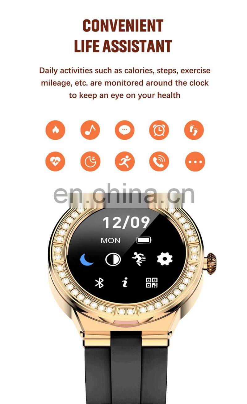 LIGE BW0323 Women Smartwatch For Android Ios Waterproof Heart Rate Fitness Wristwatch Exercise Smart Watch