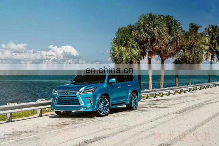 Runde Car Modification For Lexus LX570 2016 Upgrade WALD Style Wide Body Kit Front lip Rear lip Wheel Spoiler