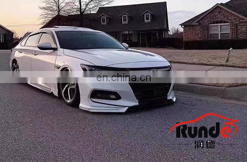Runde Auto Car Accessories PP Material Body Kit With Front Rear Lip Warp Angle For Honda 10th generation Accord body kit