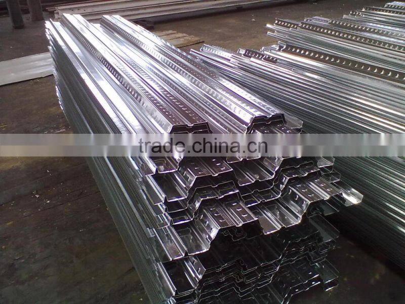 Decking sheet for second floor with stud bolt / steel bar / concrete