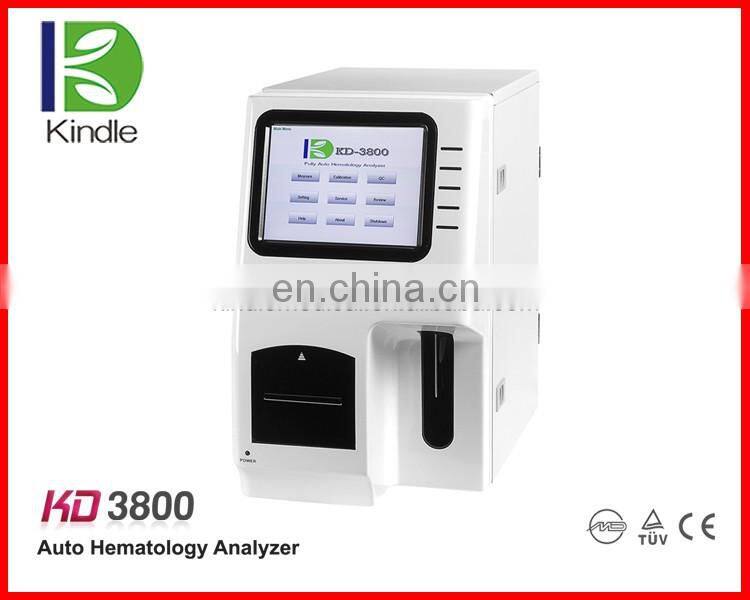 KD3800 CE Approved Lab Equipment 3 Part Fully Automatic Hematology Analyzer Price with 60 Tests Speede