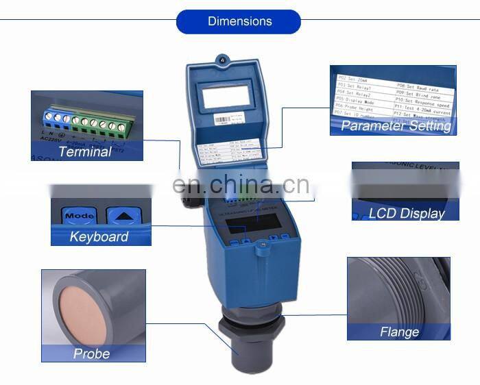Taijia UTG21-PY IP65 infrared level sensor, boiler water level sensor, capacitance fuel level sensor measuring instruments