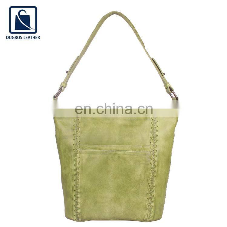 Anthracite Fitting Zipper Closure Type Luxury and Modern Design Fashion Designer Women Genuine Leather Shopper Shopping Bag