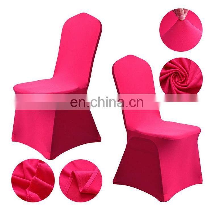 Amazon Hotsale Universal Fit Stretch Wedding Spandex Chair Covers For Living Room Dining Room