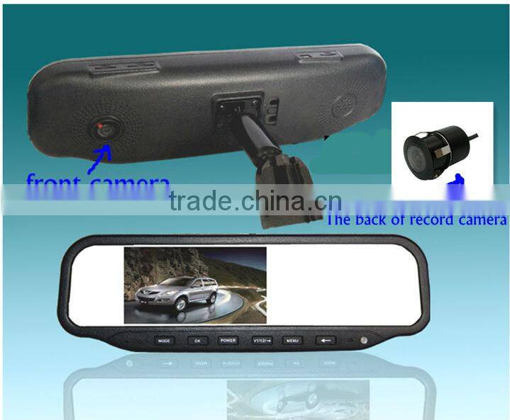 2013 Hot 4.3 Inch Car DVR Rearview Mirror With Camera