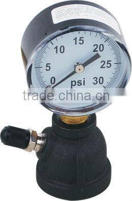 50mm gas pressure gauge bell shaped type with air valve for pipeline