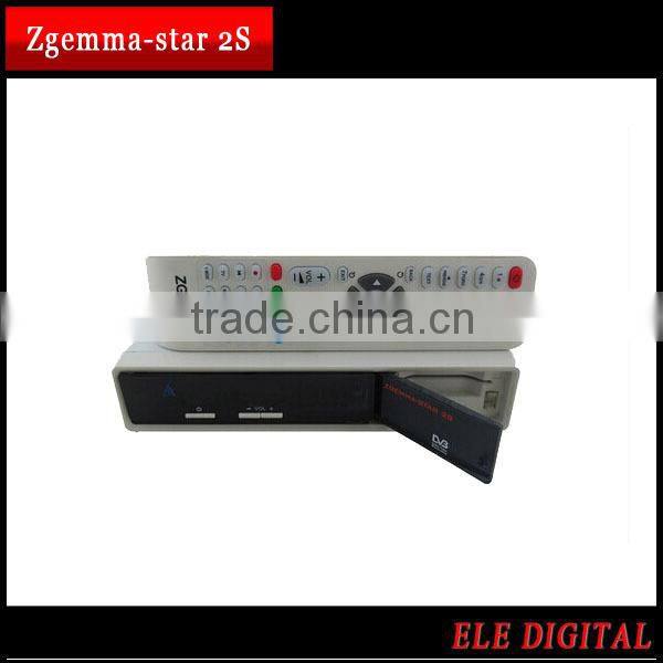New arrival !!! dvb-s2+s2 tv satellite receiver Zgemma-star 2S Two Tuner Linux OS Smart Box Zgemma-star 2S
