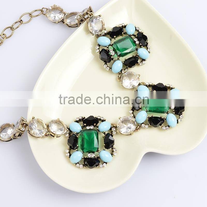 Kundan Jewellery Statement Necklace Jewelry Semi Precious Stone Necklace