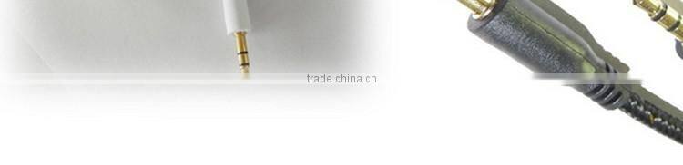 New premium 2016 Fabric Braided Flat AUX Cable For IPod Iphone MP3 Audio Cable 3.5mm for samsung galaxy j3 free samples