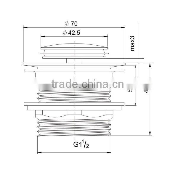 Chrome plated bathtub drain sink unclogged