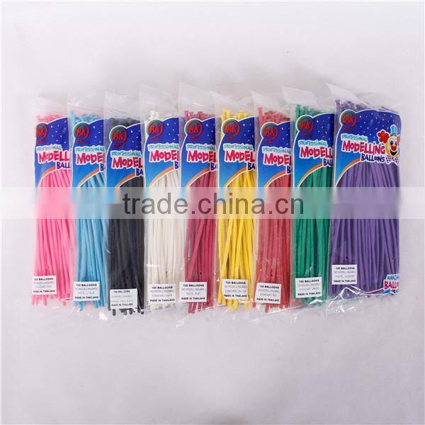 Wholesale balloons EN71 approved 100% latex long shaped modelling balloon