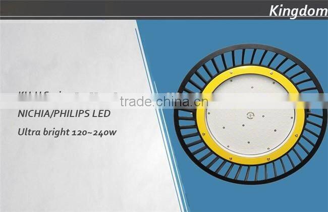 140 lm/w nichia ip65 warehouse industrial ufo 150w led high bay light