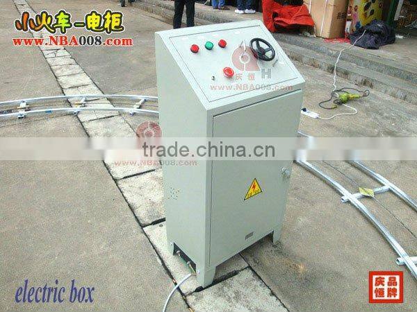 Electric train with track for kiddie's ride