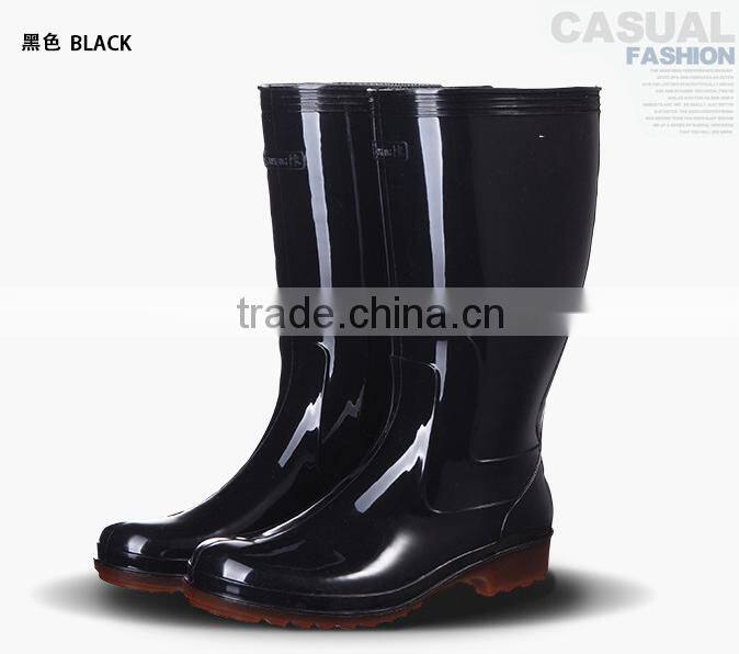 2015 hot sale rubber rain boots For men good quality rain boot