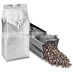 Side gusseted aluminum foil coffee bags