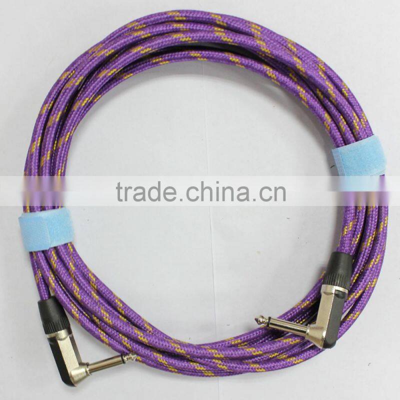 Instrument Guitar Cable 6.35 Gold Nickle Plated Connector