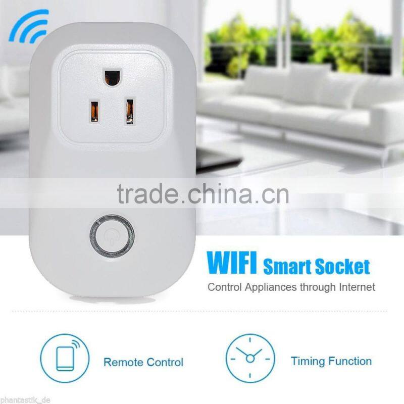 US standard APP remote control smart controlled wifi socket