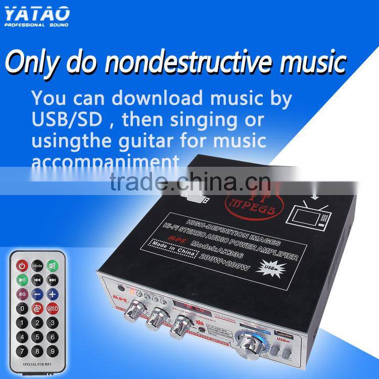 replacing amplifier tubes YT-336 with USB/SD/remote control