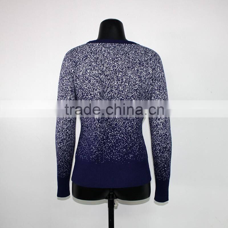 2016 New Fashion Fancy Colour Knitting model sweater for women woolen sweater designs for ladies