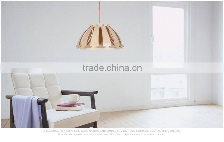 LED pendant Light JK-8005B-25 wooden pendant lamp E27 designer product