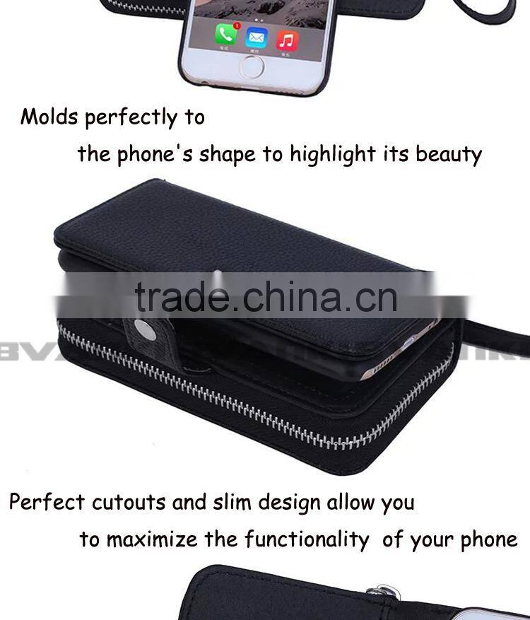 Fancy Mobile Accessories Cell Phone Credit Card Holder For iPhone 6 Case Leather,Genuine Leather For iPhone 6 Case Plug-in Cover
