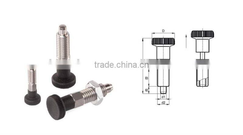 Stainless Steel Index Plunger without stop BK29.0033INOX