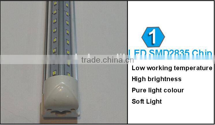 T8 new design tube v shape lighting led