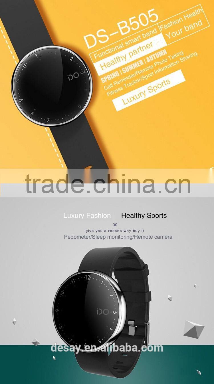 Desay Pedometer Sleep Sport Data Share Take Photo Anti-lost BT4.0 Smart IOS Android Watch Bracelet DS-B505