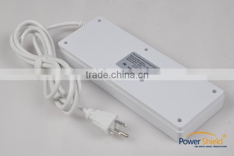 USA/United States / America USB extension socket outlet with Surge Protector 120V 16A