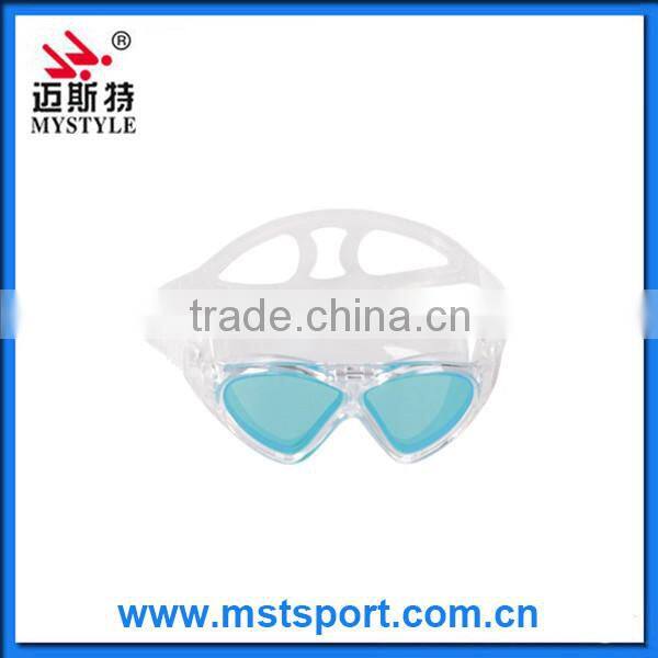 2016 New fashion large swimming mask goggles with comfortable gasket factory in China