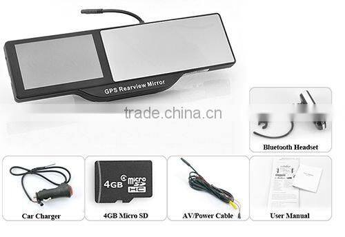 5 inch HD Car DVR with hd 720P and 180 degrees